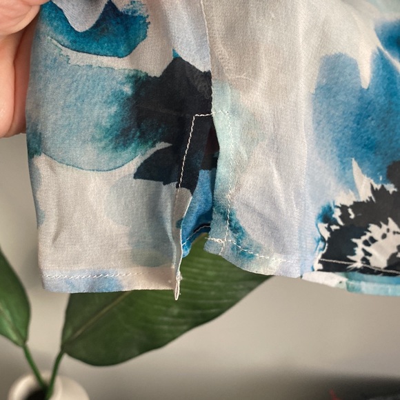 Sheer Watercolour Floral Tee with - Picture 4 of 7